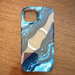 Elegant Blue Swirl Phone Case